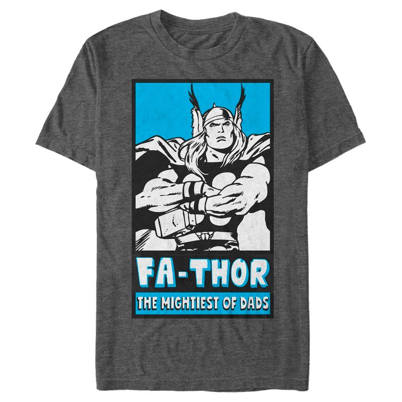 Men's Marvel Thor Fa-Thor The Mightiest of Dads T-Shirt, 1 of 6