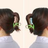 Unique Bargains Women's Flower Metal Hair Claw Clip Pink 2 Pcs - 2 of 4