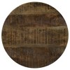 Drum Base Accent Table with Mango Wood Top and Metal Lattice ¨C Ideal for Living Room or Bedroom - 4 of 4