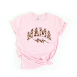 Simply Sage Market Women's Mama Leopard Lightning Bolt Short Sleeve Graphic Tee - 1 of 3