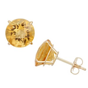 Designs By Gioelli 10K Gold Gemstone Stud Earrings - 1 of 2