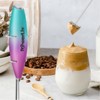 PowerLix Milk Frother Handheld Battery Operated Electric Whisk Foam Maker For Coffee With Stainless Steel Stand Included - 2 of 4