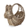TAG Seagrass Easter Spring Bunny Shaped Basket for Tabletop Kitchen Decoration, 10.0L x 5.5W x 10.0H inch. - 2 of 2