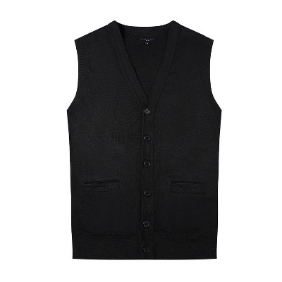 Gioberti Men's V-Neck Button Down Knitted Cardigan Vest