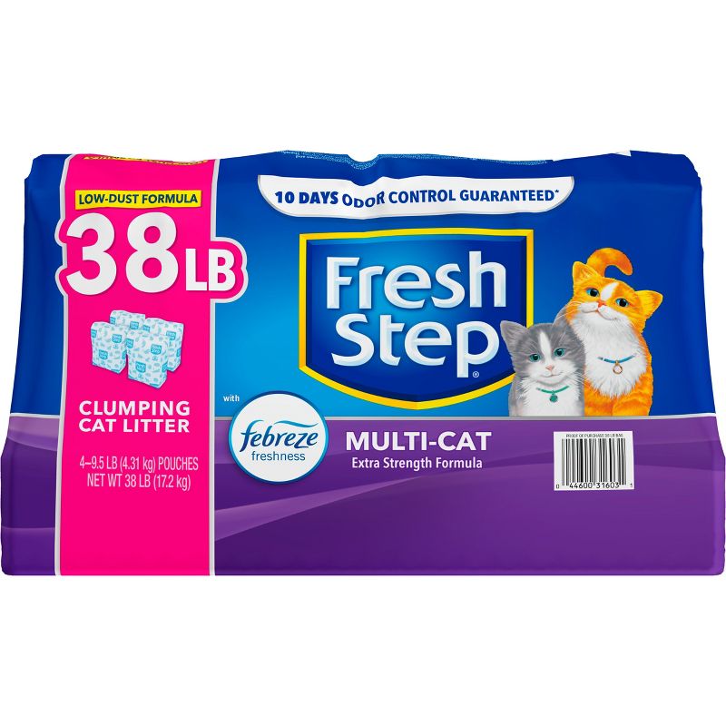 Fresh Step Multi-Cat Scented Litter with the Power of Febreze Clumping Cat Litter , 6 of 13