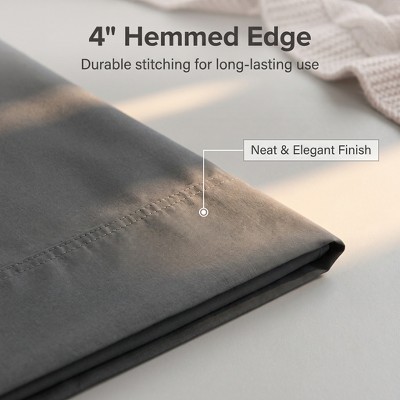 NTBAY 3 Pieces Brushed Microfiber Flat Sheet Set, Soft Breathable Bedding Set with Envelope Pillow Cases — фото 5