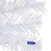Northlight Pre-Lit Slim Woodbury White Pine Artificial Christmas Tree - 2' - Blue Lights - 2 of 4