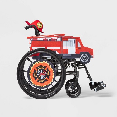 Kids' Adaptive Fire Truck Halloween Costume Small Wheelchair Cover with Helmet - Hyde & EEK! Boutique™