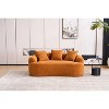 TIRAMISUBEST Double-Seat Compression Sofa-Chenille Fabric with Full Sponge Cushions & 2 Pillows for Living Room, Apartment, or Office - 2 of 4