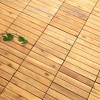 Courtyard Casual Acacia Deck Tiles in Teak Color Straight Boards Pack of 9 - 3 of 4