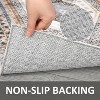 Boho Runner Rug, Washable Non Slip Vintage Carpet, Low Pile Non Shedding Floor Mat for Hallway, Bedroom, Kitchen, or Bathroom - 3 of 4