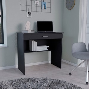 NicBex Home Office Desk 31.5" W Modern Writing Desk Computer Desk with Large Drawer, Open Shelf and Wooden Frame for Office, Study, Living Room - 1 of 4