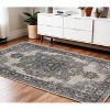 Ivory Taupe And Gray Medallion Area Rug - 2 of 4