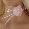 Unique Bargains Flower Bandages Choker Necklace Pink 1 Pc - 2 of 4