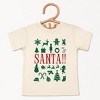 Santa Christmas Icons - Youth Short Sleeve Graphic T-Shirt and Toddler Short Sleeve Graphic T-Shirt - 2 of 3