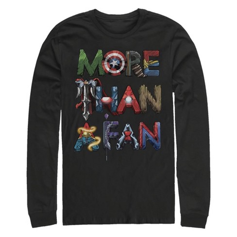 Men's Marvel More Than A Superhero Fan Long Sleeve Shirt - image 1 of 4