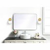 Elegant Lighting Kai 1 light Chrome and Clear Bath Sconce - 3 of 4