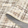 8x10 Washable Rugs Non Slip - Farmhouse Plaid Area Rug for Living Room, Bedroom (Beige) - 3 of 4