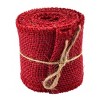 Unique Bargains Gift Tags Wedding Pack Strap Crafting Burlap Ribbon Roll 2.2 Yard 6cm Wide - 2 of 3