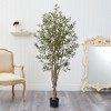 Nearly Natural 5-ft Olive Artificial Tree with 1656 Leaves - 3 of 4