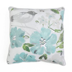 Cornelia Floral Pillow Blue - Décor Therapy