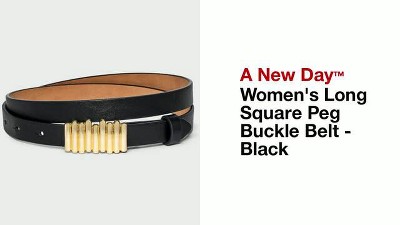 【美品】Time is on HOGATA square buckle belt HOGATA square buckle belt】 - Time is on