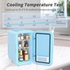 YASHE Mini Fridge, 6 Liter/8 Can 110V AC/DC Portable Thermoelectric Cooler Refrigerators for Bedroom, Skincare, Beverage, Office, Dorm Room and Car - 4 of 4