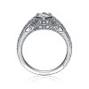 Guili Elegant Sterling Silver Sweet Spot Ring with Sparkling Cubic Zirconia for a Chic, Timeless Design with a Touch of Elegance, Size 6, 7, and 8. - 2 of 3