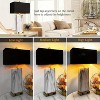 ROTTOGOON Touch Control Table Lamps Set of 2, Modern Ceramic Bedside Lamp with 2 USB Ports 1 AC Outlet for Living Room, Bedroom (LED Bulbs Included) - 4 of 4