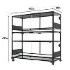 REPTIZOO Full Tempered Glass Terrarium 48 x 18 x 18 inches with Wheels-2pack - 2 of 4