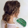 Unique Bargains Christmas Hair Clips Semicircle Crutch for Christmas 3.35"x1.77"x1.77" Green 1 Pc - 2 of 4