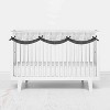 Bacati - Clouds in the City White/Gray Long Side Crib Rail Guard Cover - image 2 of 4