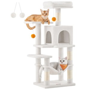 Feandrea 44.1'' /56.3" Cat Tree Tower for Indoor Cats ,Multi-Level Cat Condo Cat Furniture with Scratching Posts - 1 of 4