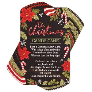 Dicksons Christmas Candy Cane 4 Inch Paper Keepsake Bookmark Pocketcard Pack of 12 - 1 of 2