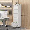 Munora - 5-Drawer Vertical File Cabinet with Lock & Wheels - Heavy Duty for A4/Letter/Legal Files - White - 2 of 4