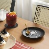 6.125" Halloween Stoneware Spider Appetizer Plate Black - Threshold™: Round, Microwave & Dishwasher Safe, Handcrafted - 2 of 3