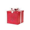 Metal Present Decor with Nordic Snowflake Cut Out (Set of 2) - 3 of 3