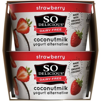 So Delicious Dairy Free Strawberry Coconut Milk Yogurt - 4ct/5.3oz Cups_0