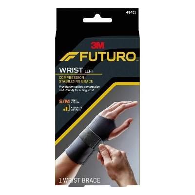 FUTURO™ Adjustable Reversible Splint Wrist Brace, Fits Wrists 5.5 to 8.5,  Black