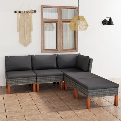vidaXL Garden Lounge Set Grey