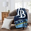 MLB Tampa Bay Rays 46"x60" Spirited Silk Touch Throw Blanket: Polyester Plush Sports Logo - 3 of 3