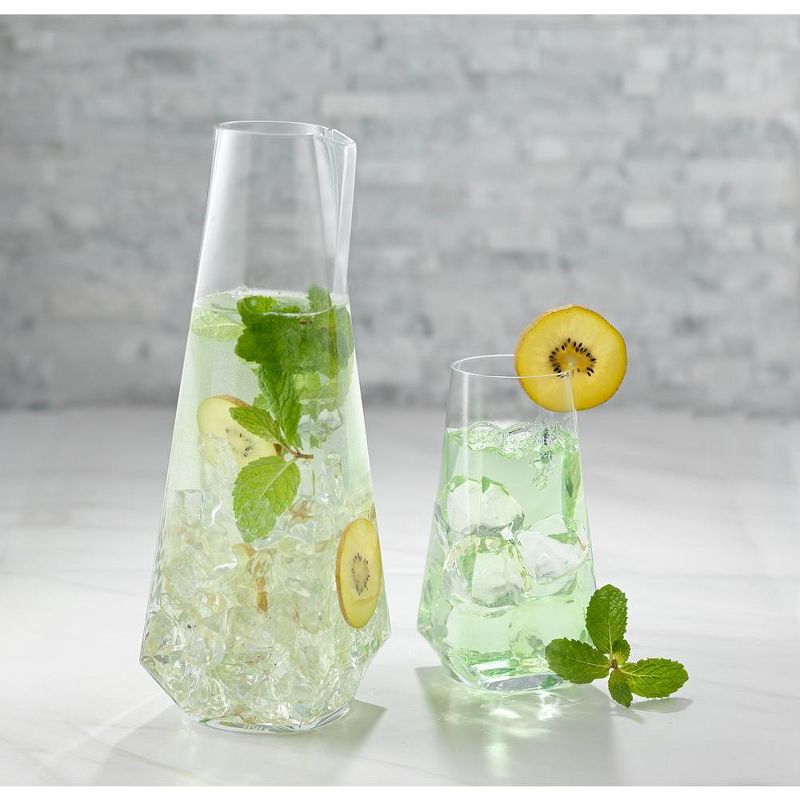 JoyJolt Infiniti Water Pitcher - 43 oz Deluxe Crystal Glass Lemonade Pitcher, 2 of 8