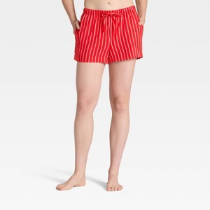 Women's Flannel Pajama Shorts - Auden™ - 1 of 4