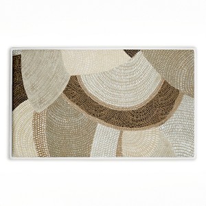 Stupell Industries Mystic Neutral Patterns Printed Plush Bath Mat And Bath Rug, Design By Emma Peal, 18"X30" - 1 of 4