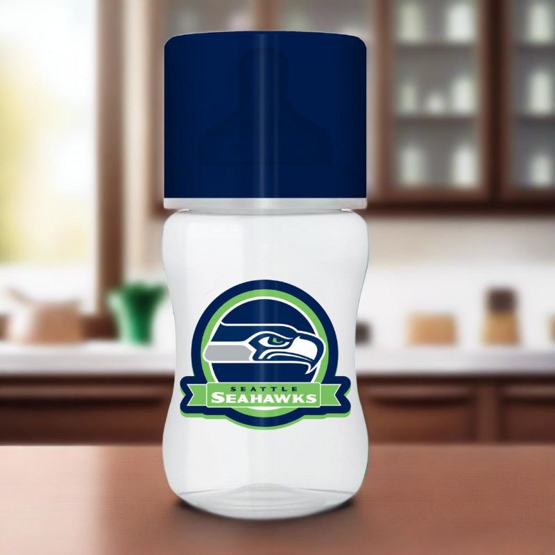 BabyFanatic Officially Licensed Seattle Seahawks NFL 9oz Infant Baby Bottle, 3 of 4