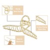Unique Bargains Women's Metal Hair Clips Gold Tone 2 Pcs - 4 of 4