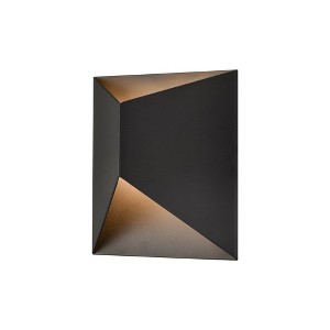 C Cattleya Integrated LED Matte Black Modern Outdoor Wall Lantern Sconce - 1 of 4