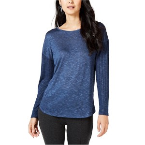 I.N.C International Concepts Womens Heathered Pullover Blouse, Blue, X-Large - 1 of 1