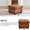 TYBOATLE 88" Faux Leather L-Shaped Sectional Sofa, Comfy Modular Couch with Chaise & USB, Convertible Sofa for Living Room, Bedroom, or Small Spaces - 3 of 4