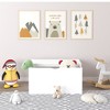Racxily Kids Toy Storage Organizer with Rolling Drawer£¬ Modern Wooden Toy Chest with Wheels, Large Pull-Out Bin for Nursery, Bedroom or Playroom - 3 of 4